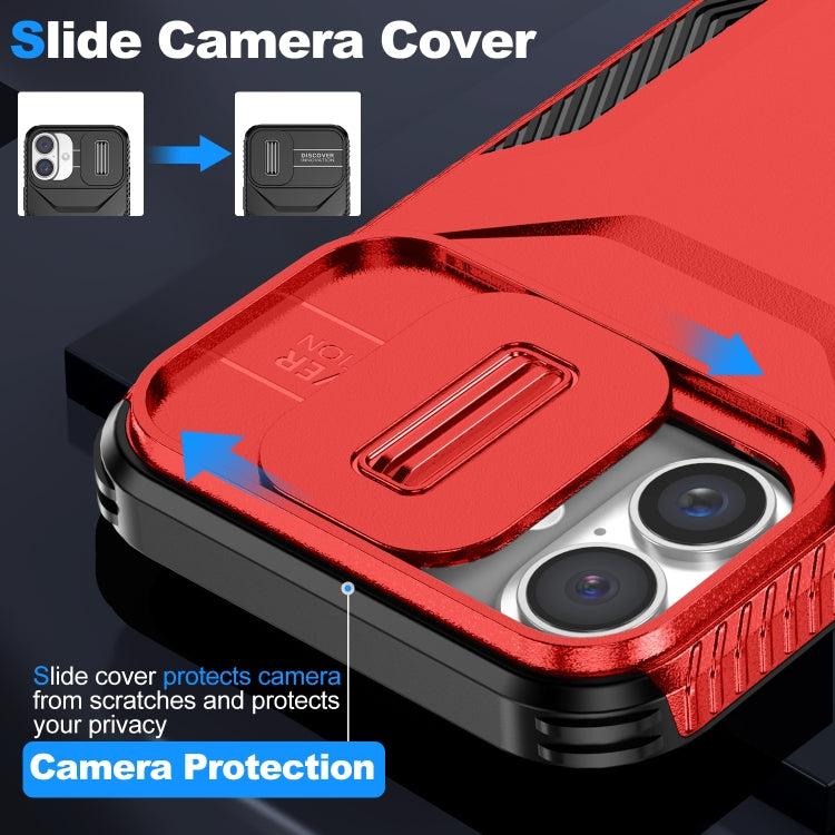 For iPhone 16 Sliding Camshield Phone Case