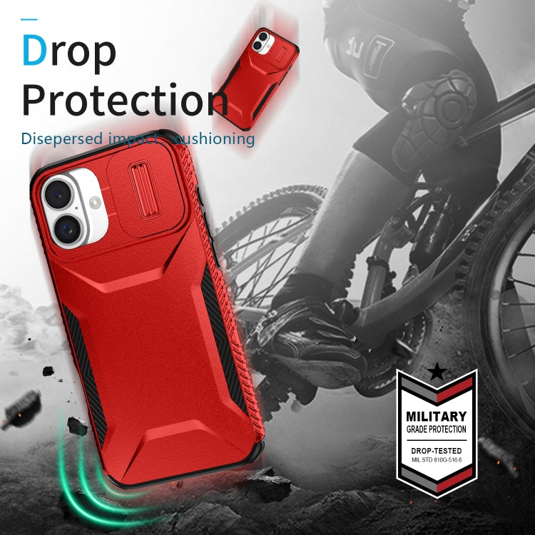 For iPhone 16 Sliding Camshield Phone Case