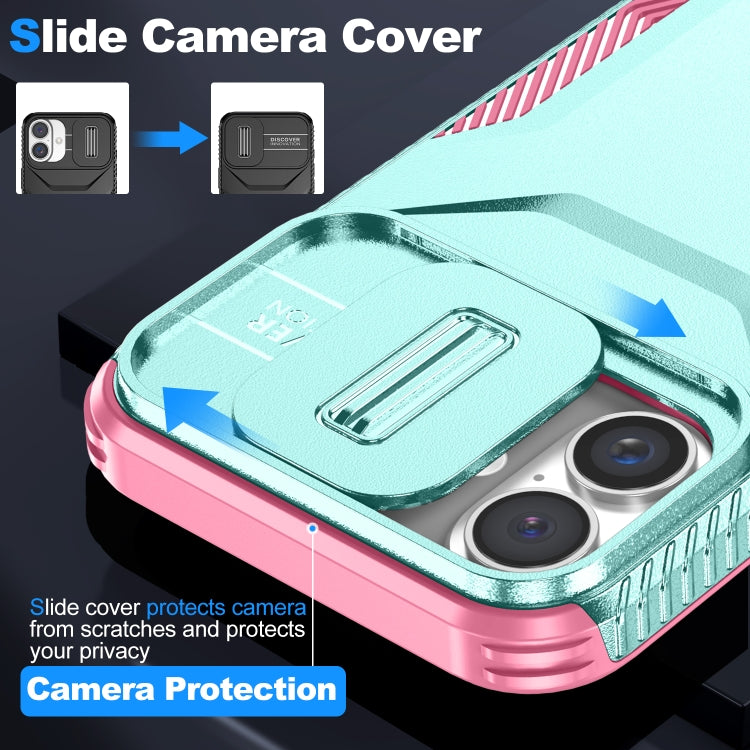For iPhone 16 Sliding Camshield Phone Case