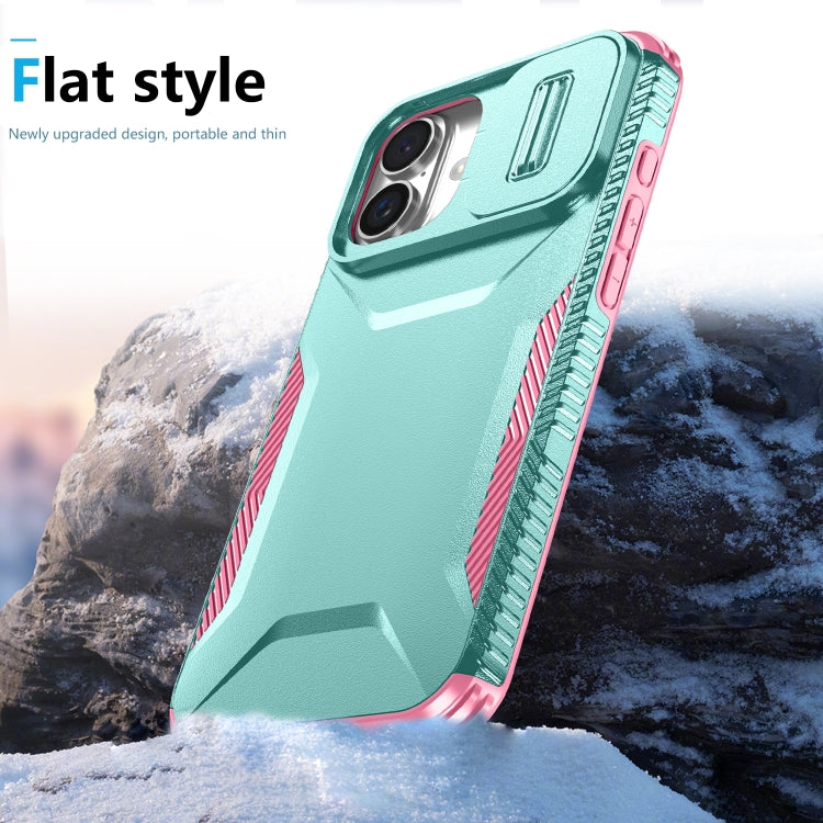 For iPhone 16 Sliding Camshield Phone Case