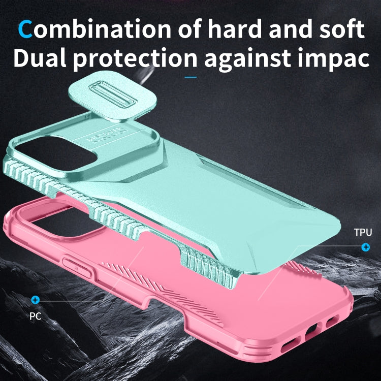 For iPhone 16 Sliding Camshield Phone Case