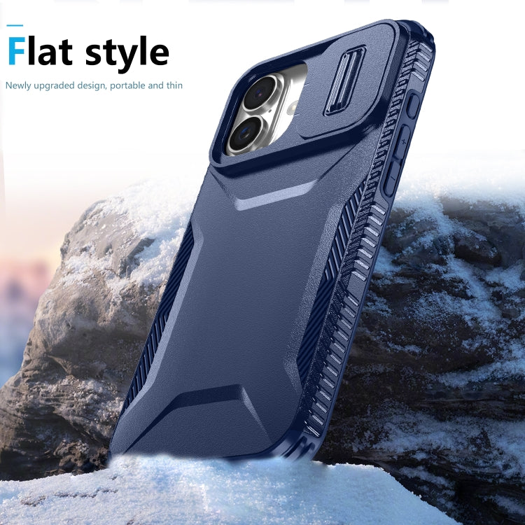 For iPhone 16 Sliding Camshield Phone Case