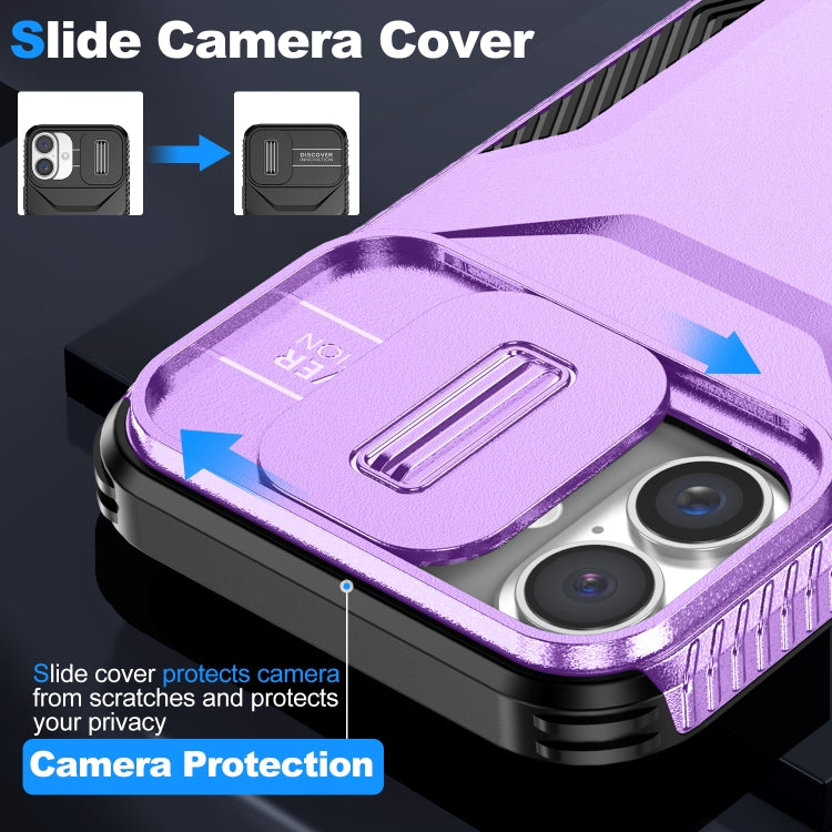 For iPhone 16 Sliding Camshield Phone Case