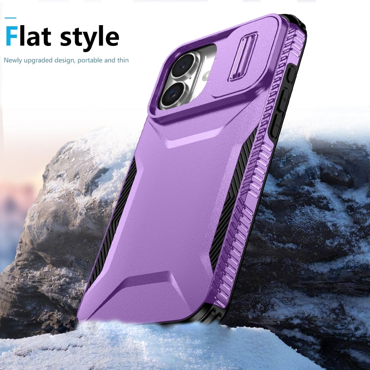 For iPhone 16 Sliding Camshield Phone Case