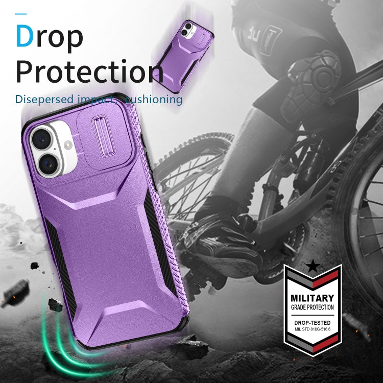 For iPhone 16 Sliding Camshield Phone Case