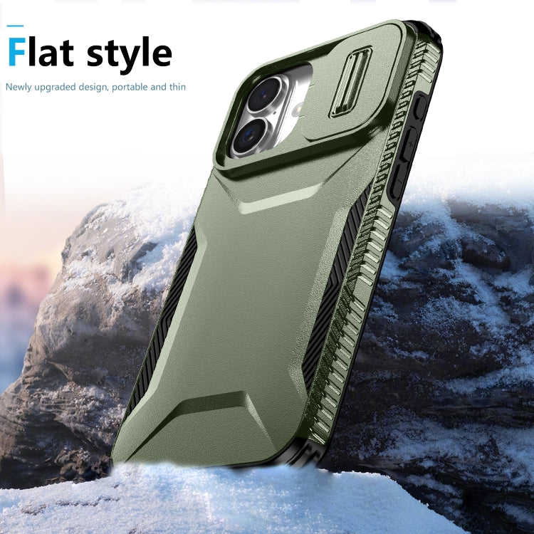 For iPhone 16 Plus Sliding Camshield Phone Case
