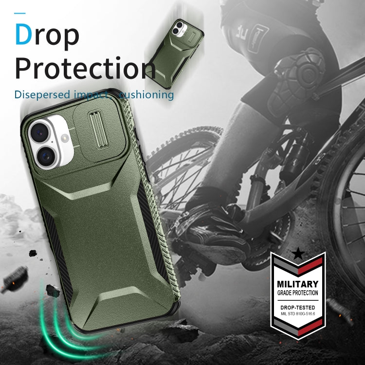 For iPhone 16 Plus Sliding Camshield Phone Case