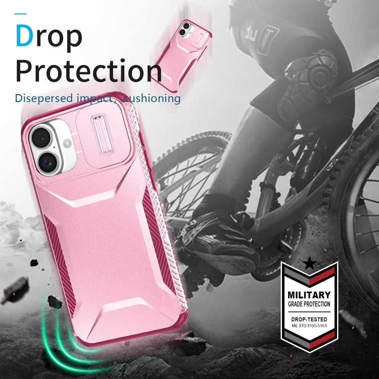 For iPhone 16 Plus Sliding Camshield Phone Case