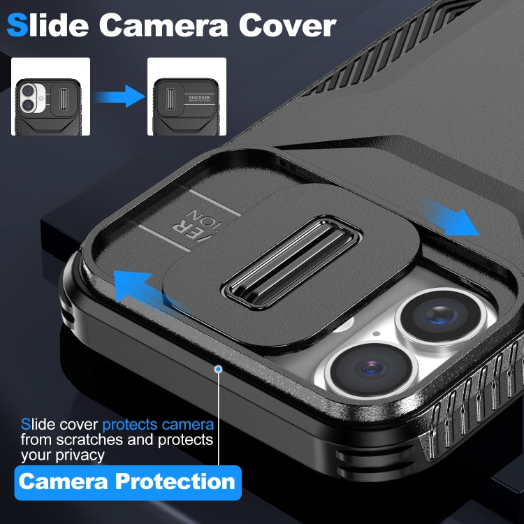 For iPhone 16 Plus Sliding Camshield Phone Case