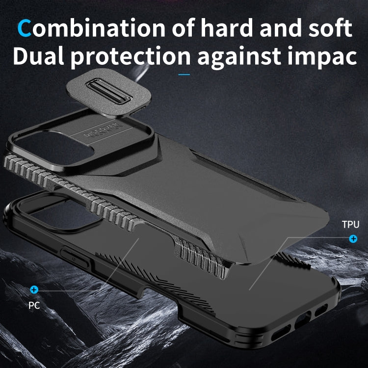 For iPhone 16 Plus Sliding Camshield Phone Case
