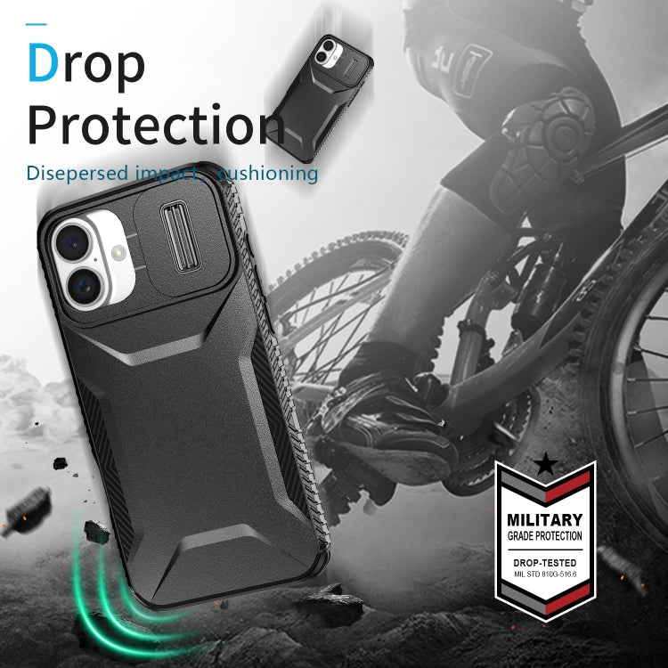 For iPhone 16 Plus Sliding Camshield Phone Case