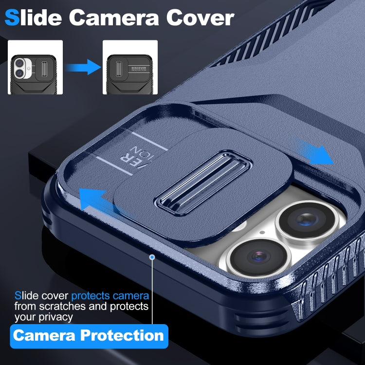 For iPhone 16 Plus Sliding Camshield Phone Case