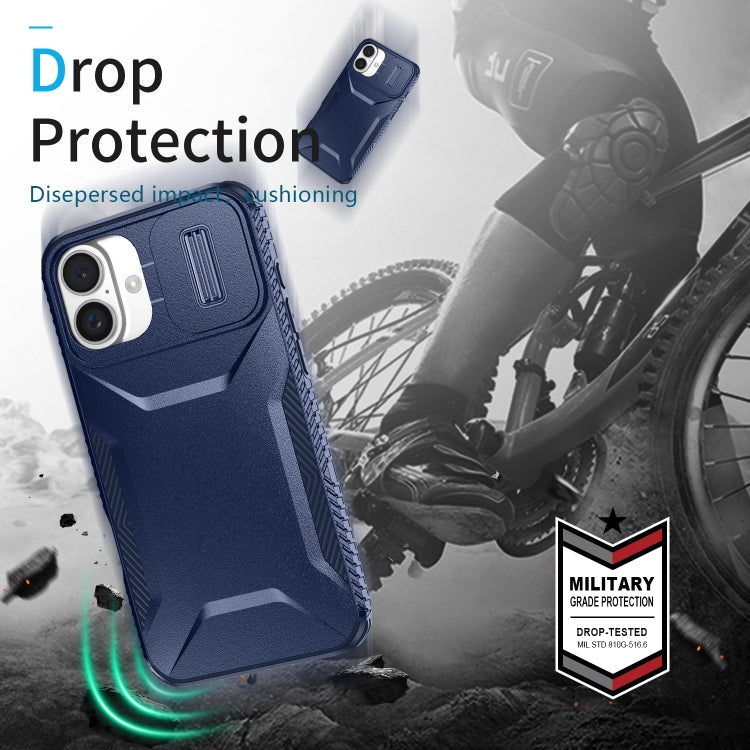 For iPhone 16 Plus Sliding Camshield Phone Case