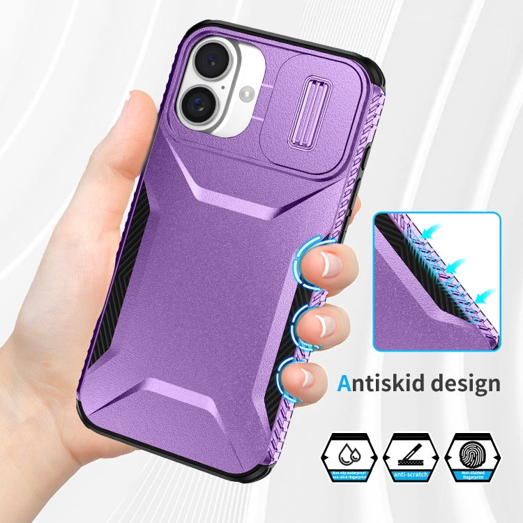 For iPhone 16 Plus Sliding Camshield Phone Case