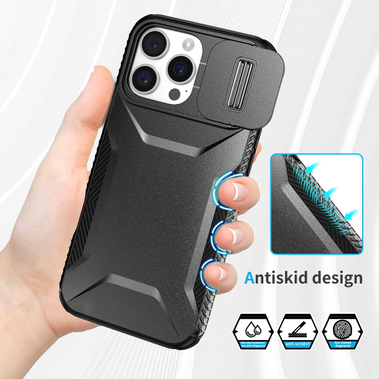 For iPhone 16 Pro Sliding Camshield Phone Case