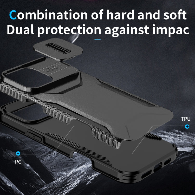 For iPhone 16 Pro Sliding Camshield Phone Case