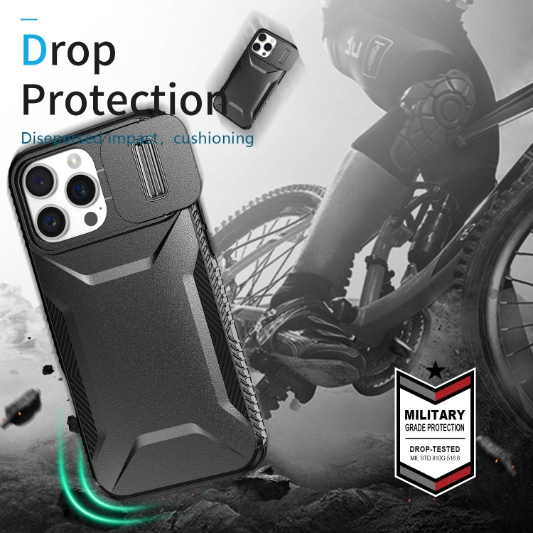 For iPhone 16 Pro Sliding Camshield Phone Case