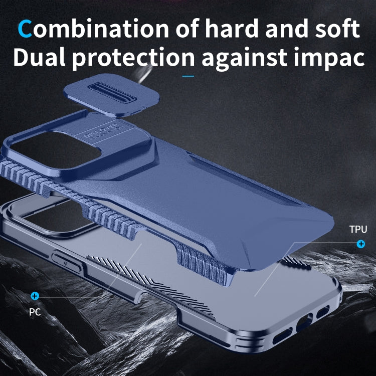 For iPhone 16 Pro Sliding Camshield Phone Case