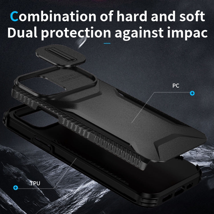 For iPhone 12 Sliding Camshield Phone Case