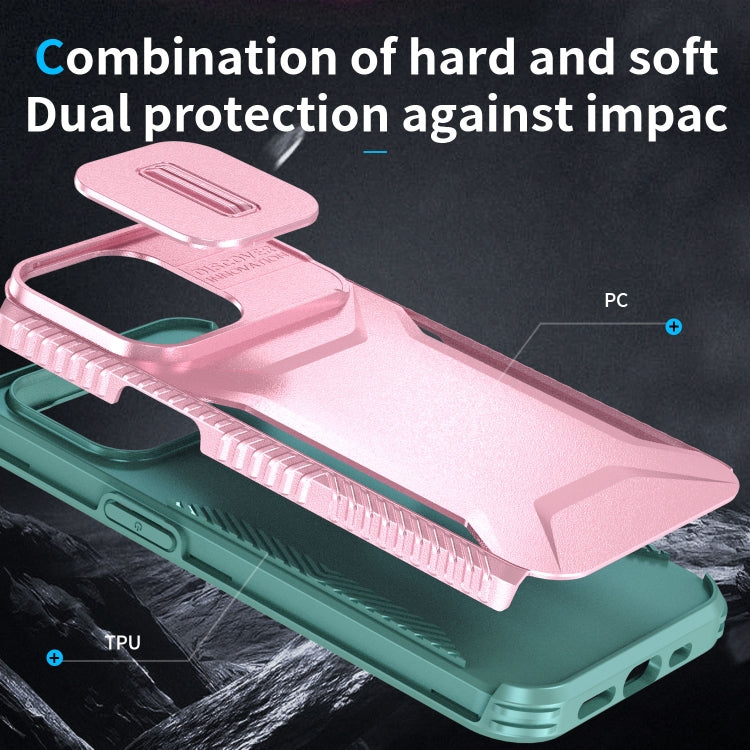 For iPhone 13 Pro Sliding Camshield Phone Case