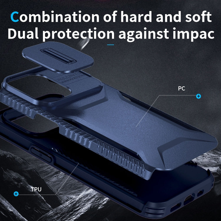 For iPhone 13 Pro Sliding Camshield Phone Case