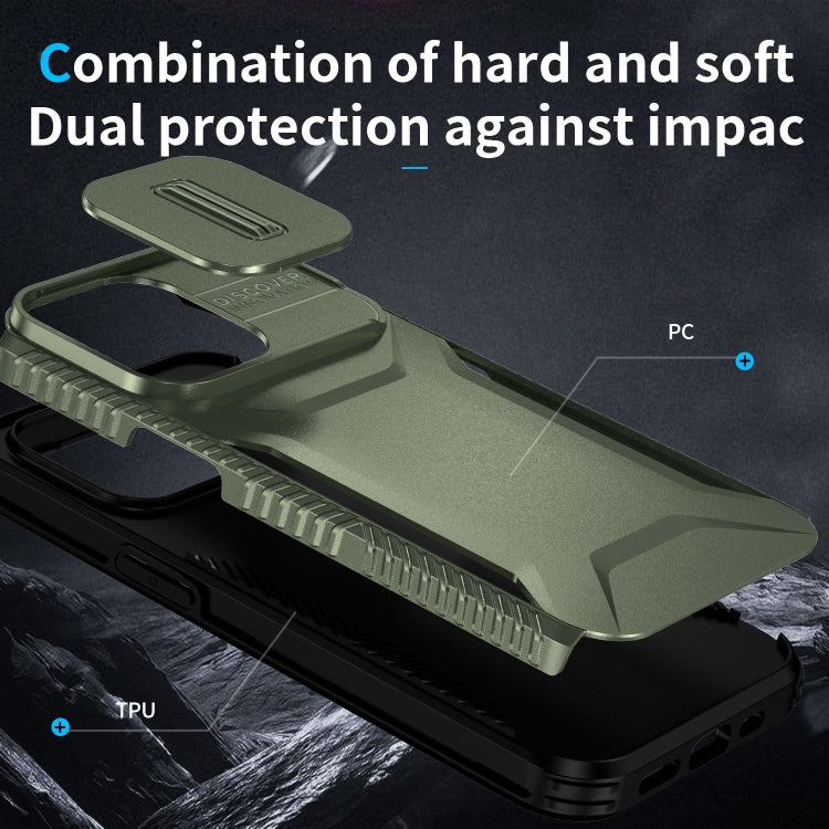 For iPhone 13 Pro Max Sliding Camshield Phone Case