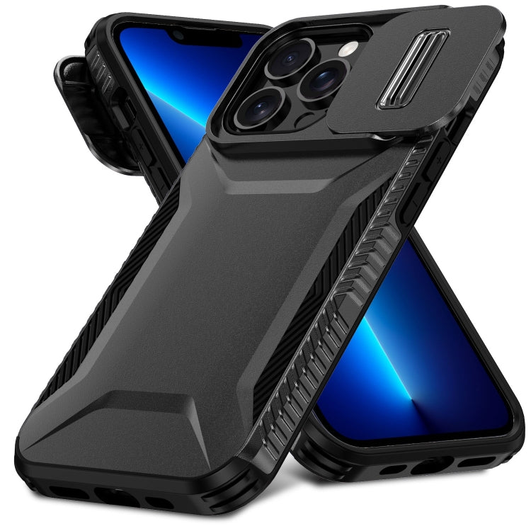 For iPhone 13 Pro Max Sliding Camshield Phone Case