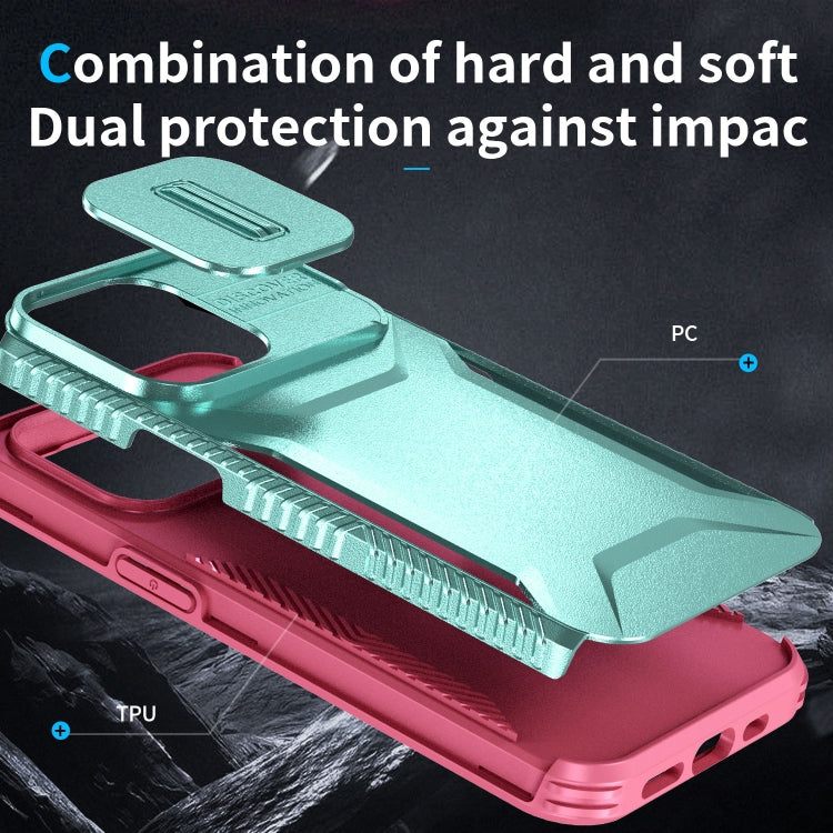 For iPhone 13 Pro Max Sliding Camshield Phone Case