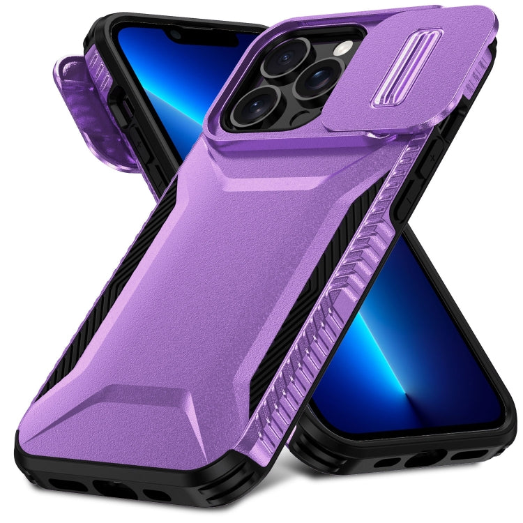 For iPhone 13 Pro Max Sliding Camshield Phone Case