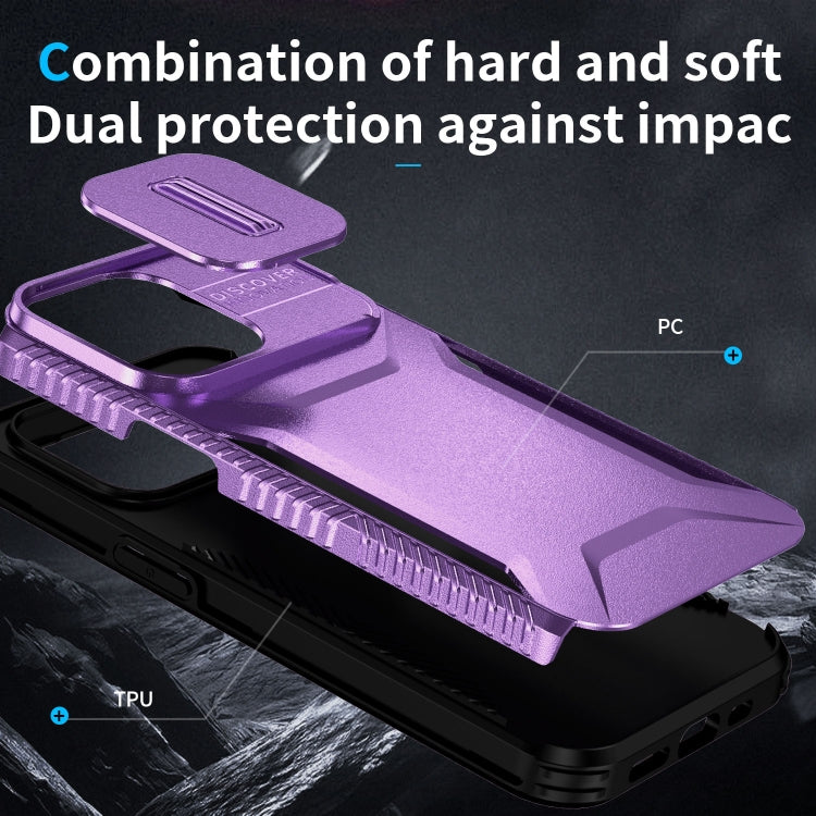 For iPhone 13 Pro Max Sliding Camshield Phone Case