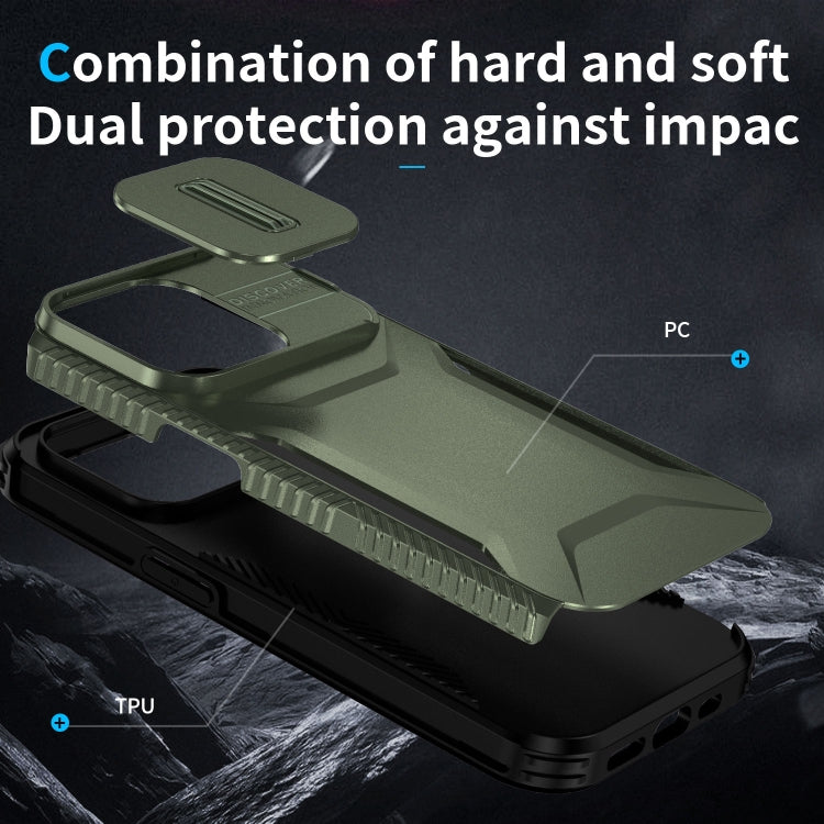 For iPhone 14 Pro Sliding Camshield Phone Case