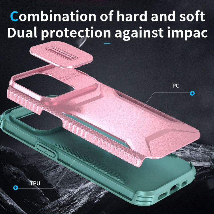 For iPhone 14 Pro Sliding Camshield Phone Case