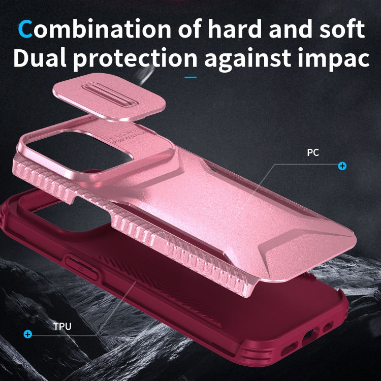 For iPhone 14 Pro Sliding Camshield Phone Case