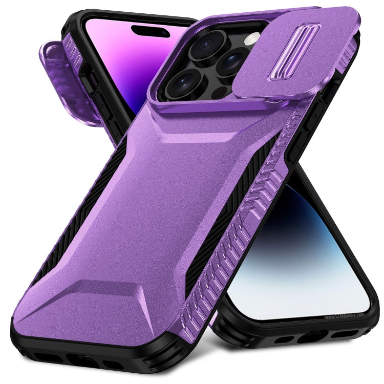 For iPhone 14 Pro Sliding Camshield Phone Case