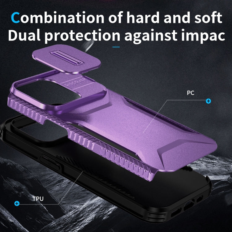 For iPhone 14 Pro Sliding Camshield Phone Case
