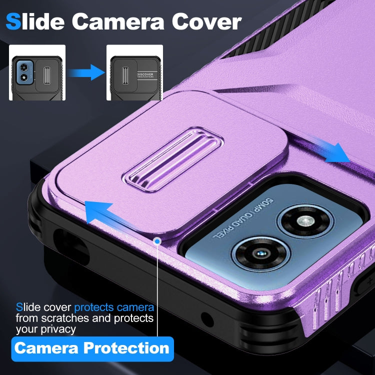 For Motorola Moto G Play 4G 2024 Sliding Camshield Phone Case