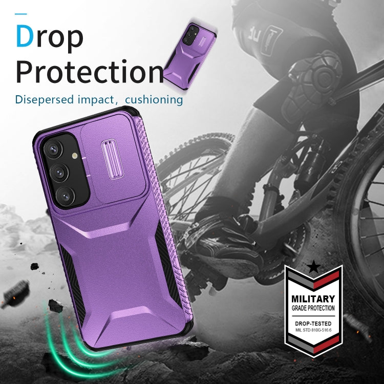 For Samsung Galaxy S25+ 5G / S24+ 5G Sliding Camshield Phone Case