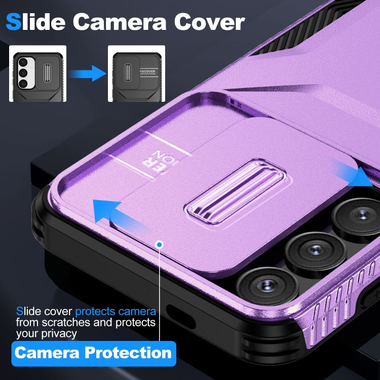 For Samsung Galaxy S25+ 5G / S24+ 5G Sliding Camshield Phone Case