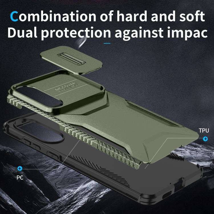 For Samsung Galaxy S25 Edge 5G Sliding Camshield Phone Case