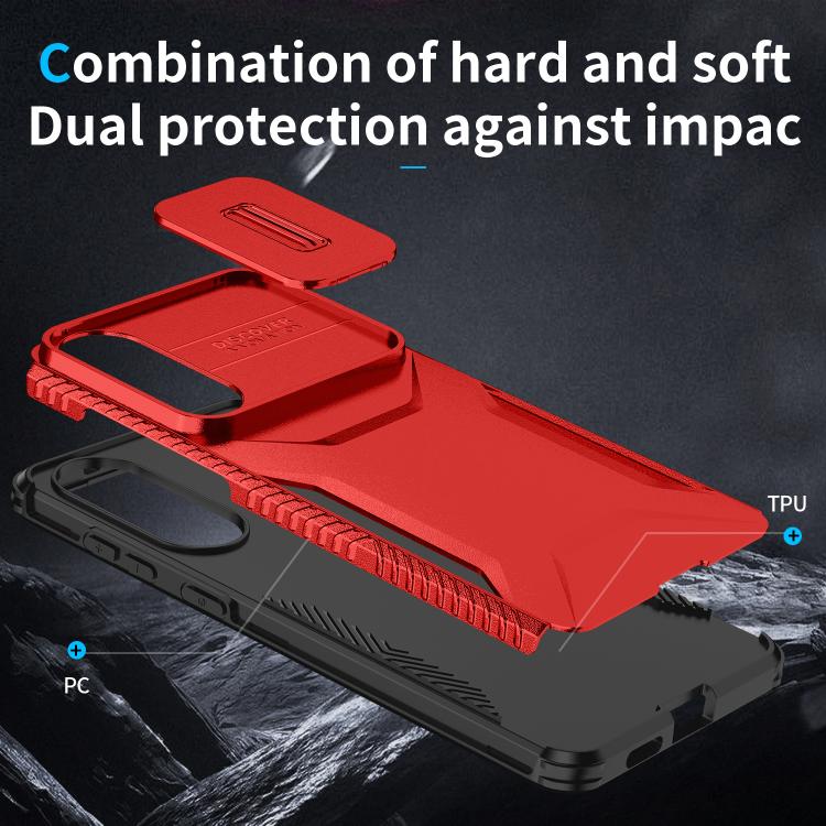 For Samsung Galaxy S25 Edge 5G Sliding Camshield Phone Case