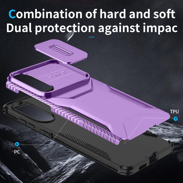 For Samsung Galaxy S25 Edge 5G Sliding Camshield Phone Case