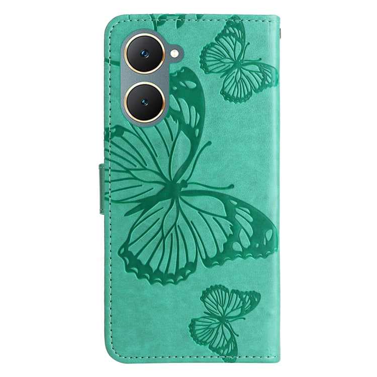 For vivo Y03 3D Butterfly Embossed Pattern Flip Leather Phone Case