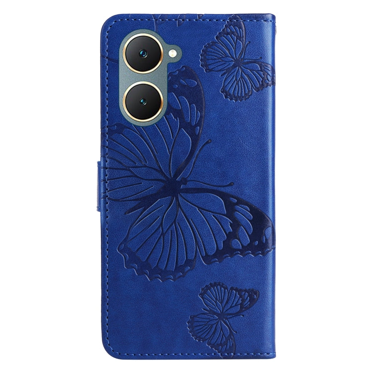 For vivo Y03 3D Butterfly Embossed Pattern Flip Leather Phone Case