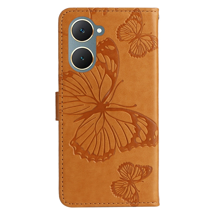 For vivo Y03 3D Butterfly Embossed Pattern Flip Leather Phone Case