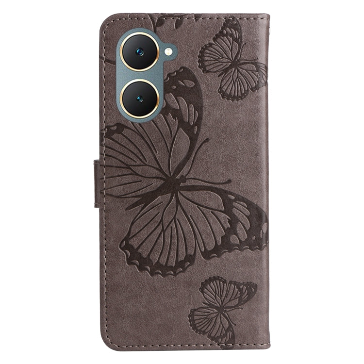 For vivo Y03 3D Butterfly Embossed Pattern Flip Leather Phone Case