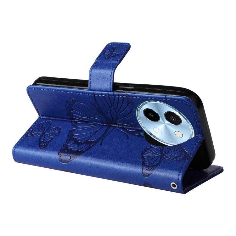 For vivo Y38 / Y200i / T3x Global 3D Butterfly Embossed Pattern Flip Leather Phone Case