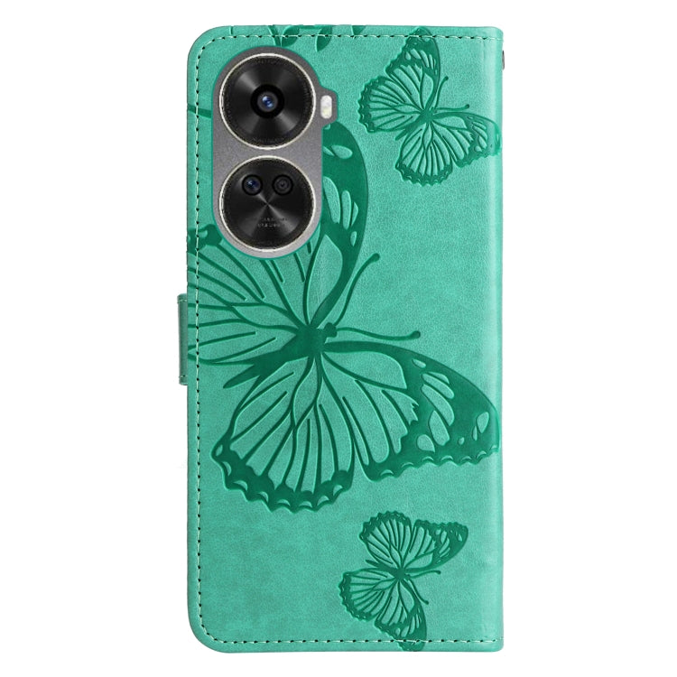 For Huawei nova 12 SE / nova 11 SE 3D Butterfly Embossed Pattern Flip Leather Phone Case