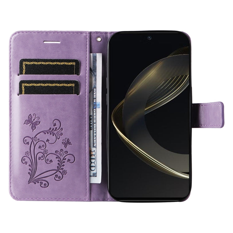 For Huawei nova 12 SE / nova 11 SE 3D Butterfly Embossed Pattern Flip Leather Phone Case