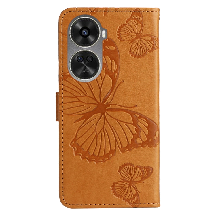 For Huawei nova 12 SE / nova 11 SE 3D Butterfly Embossed Pattern Flip Leather Phone Case