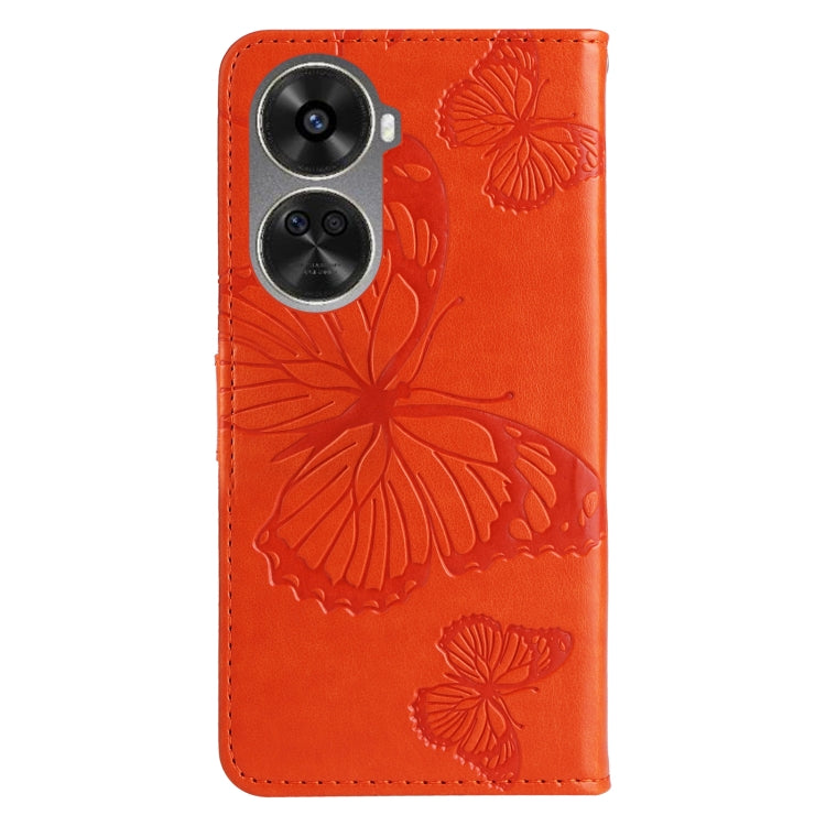 For Huawei nova 12 SE / nova 11 SE 3D Butterfly Embossed Pattern Flip Leather Phone Case